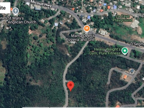 land for sale in st lucia lacaye with view of fond d'or