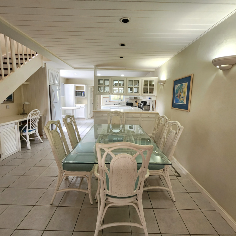 st lucia real estate bay view condo for sale dinning table