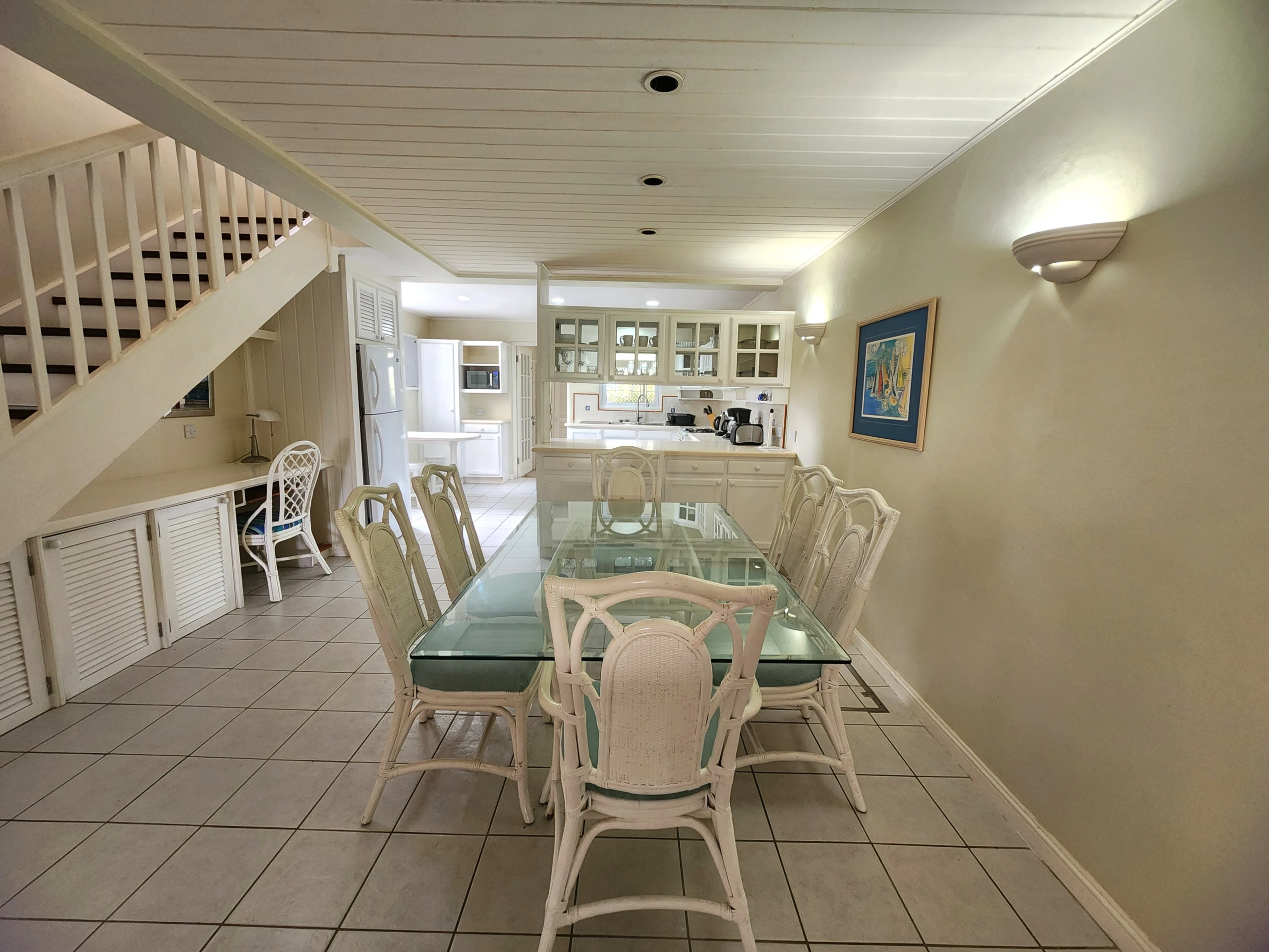 Bay view villa 12 st lucia real estate bay view condo for sale dinning table