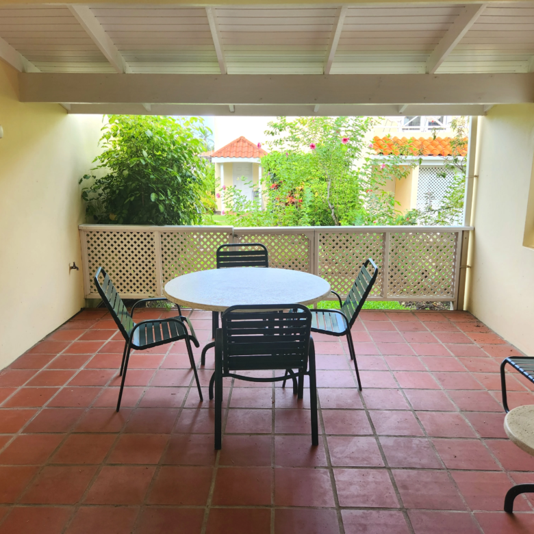st lucia real estate bay view condo for sale outdoor table