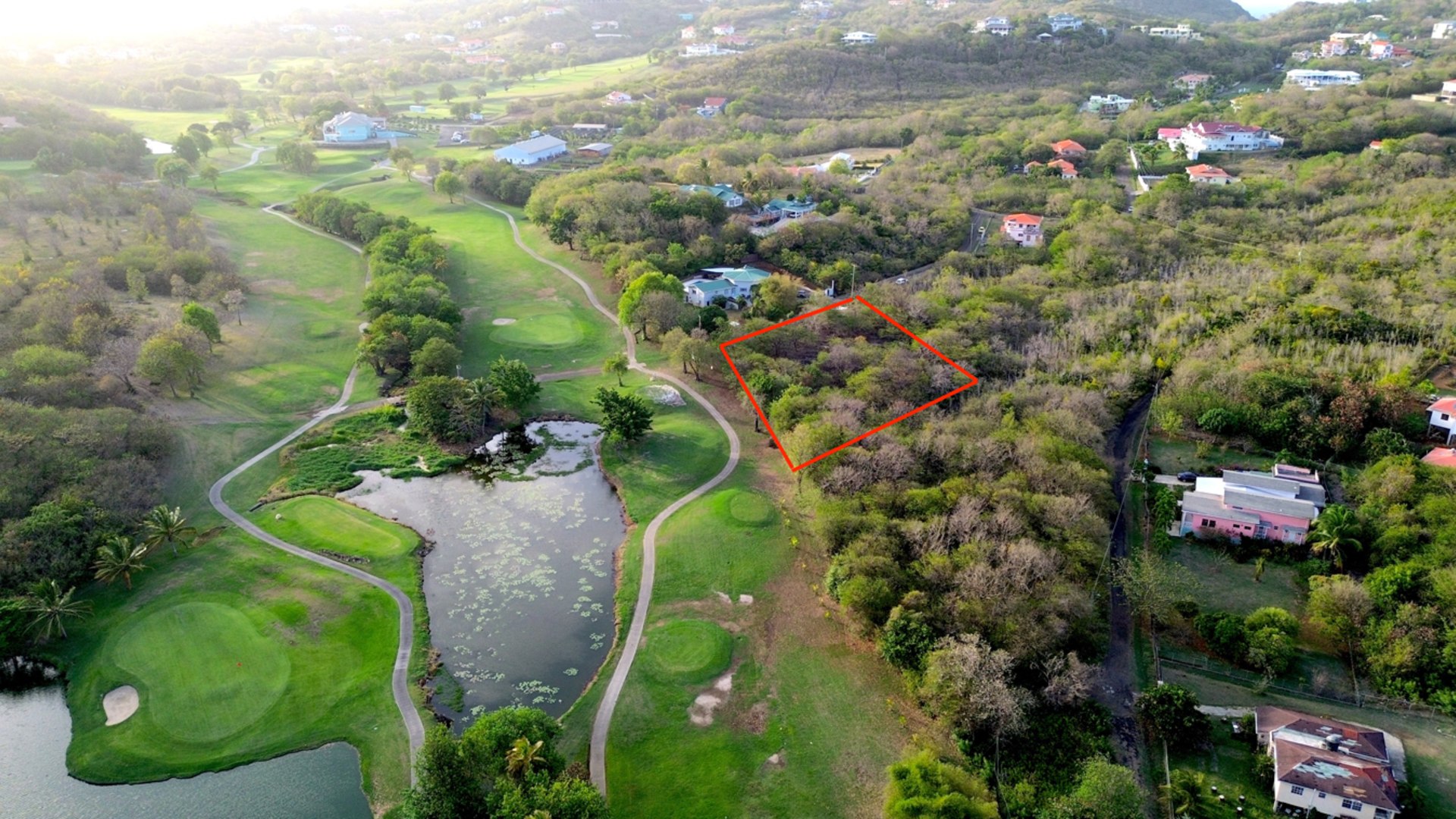 Land For Sale in St. Lucia With Golf Course View
