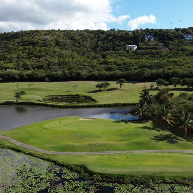Land For Sale in St Lucia With Golf Course View gold pond