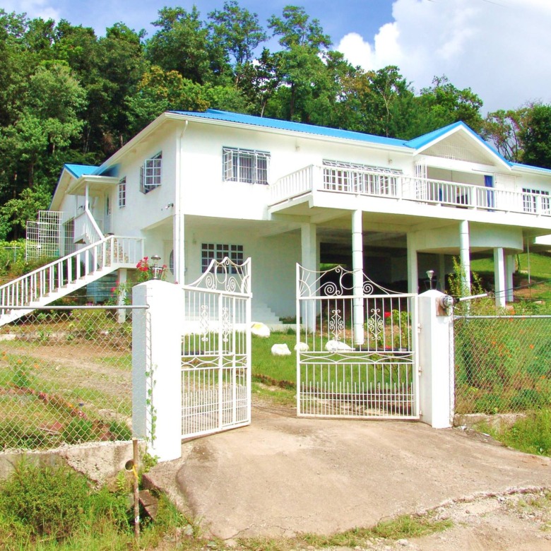 house and land for sale in st lucia castries front