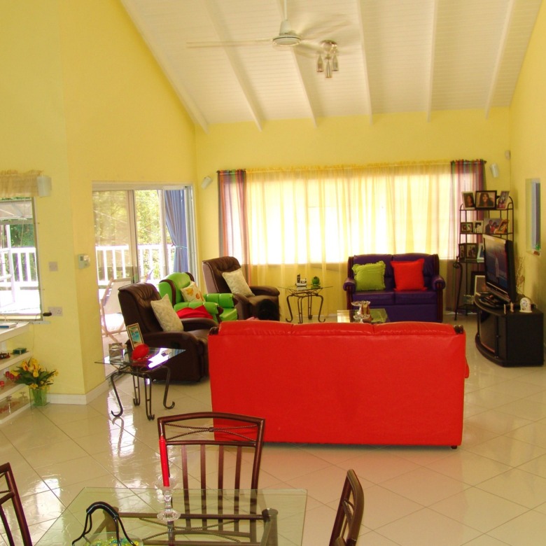house and land for sale in st lucia castries coubrail sitting room