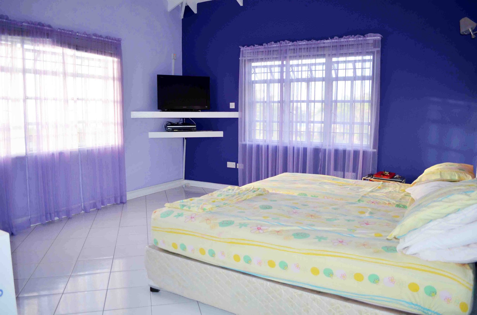 house and land for sale in st lucia castries coubrail yellow bed