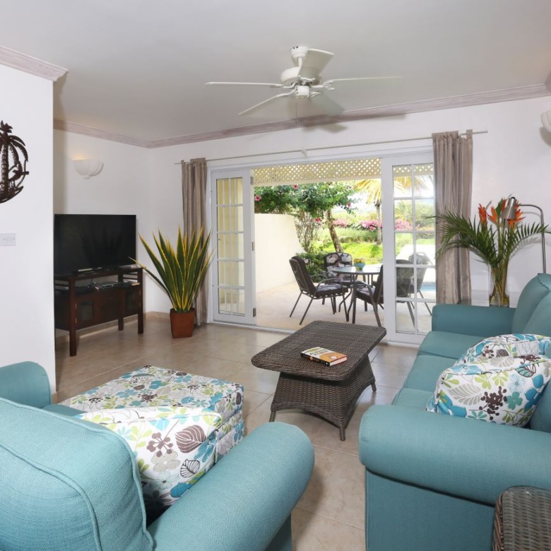 luxury St Lucia Real Estate - Villas on the Green #18 sitting room area