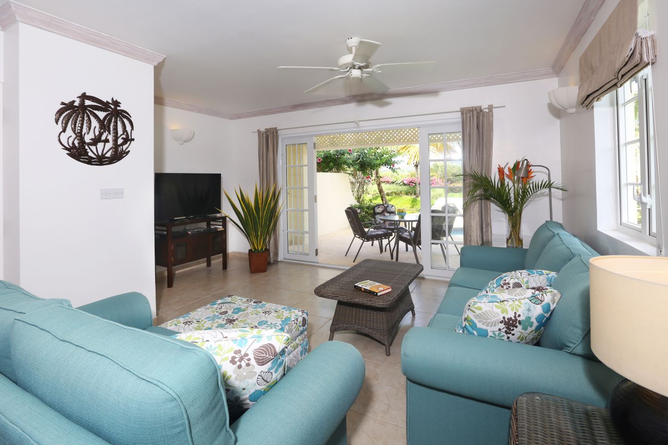 luxury St Lucia Real Estate - Villas on the Green #18 sitting room area