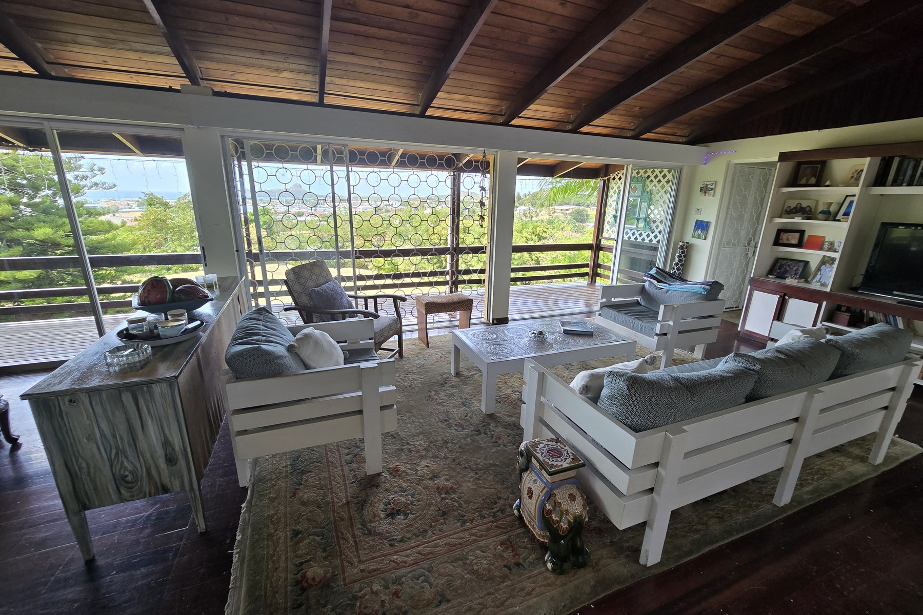 Oceanview Villa on 1.5 Acres in Bonne Terre, St. Lucia real estate sitting room