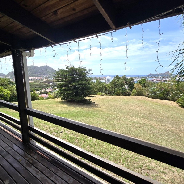 Oceanview Villa on 1.5 Acres in Bonne Terre, St. Lucia real estate lawn