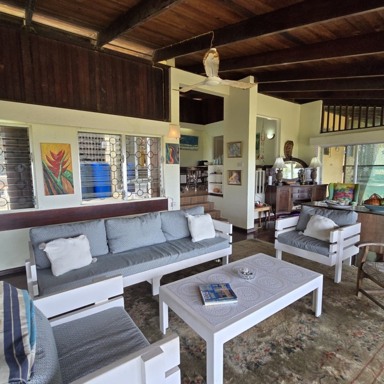 Oceanview Villa on 1.5 Acres in Bonne Terre, St. Lucia real estate dinning