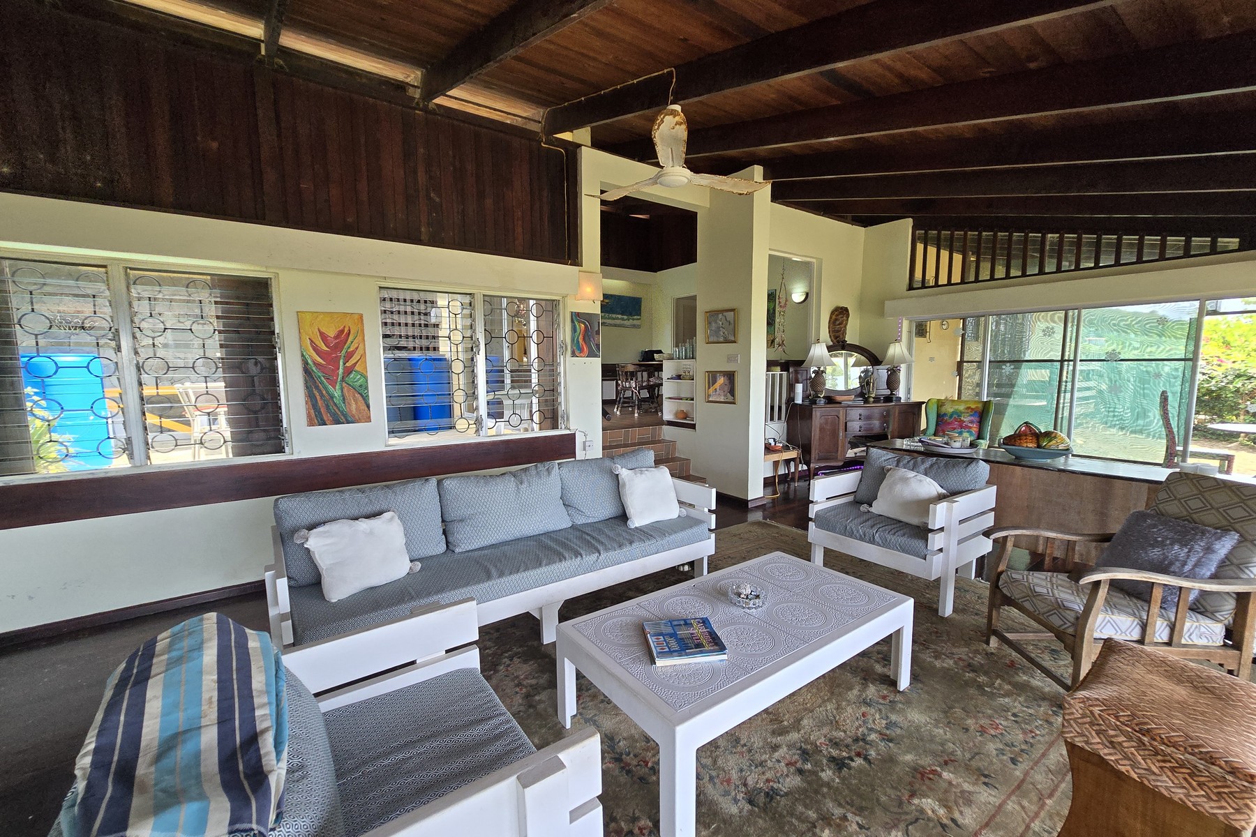 Oceanview Villa on 1.5 Acres in Bonne Terre, St. Lucia real estate dinning