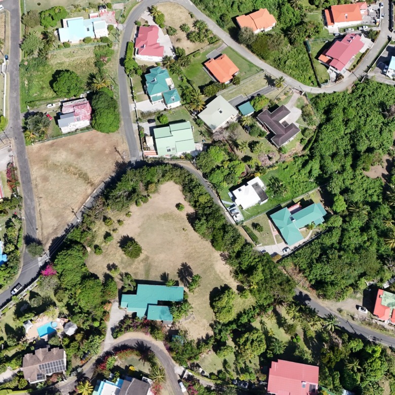 Oceanview Villa on 1.5 Acres in Bonne Terre, St. Lucia aerial