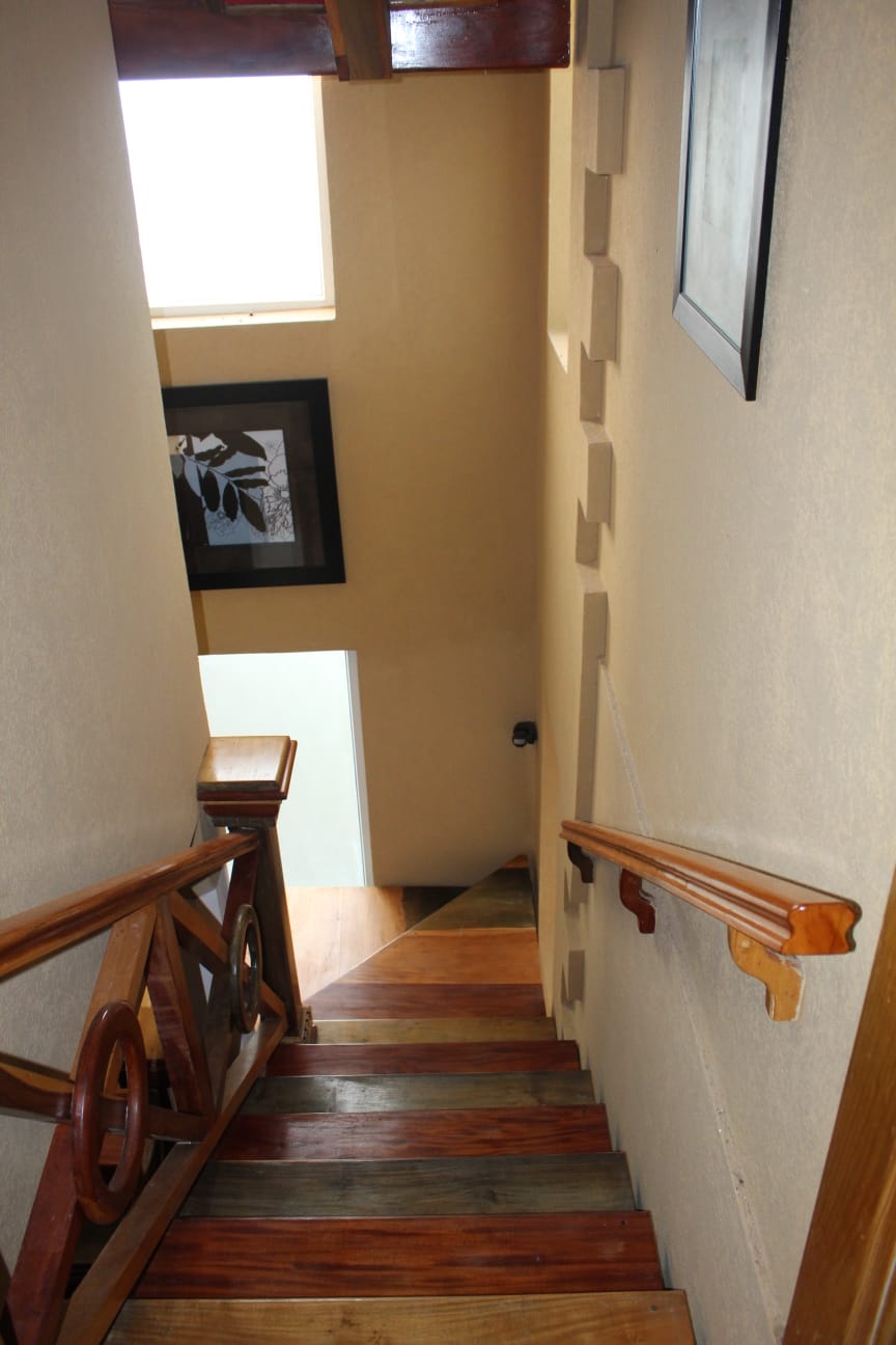 House and land for sale in St Lucia staircase