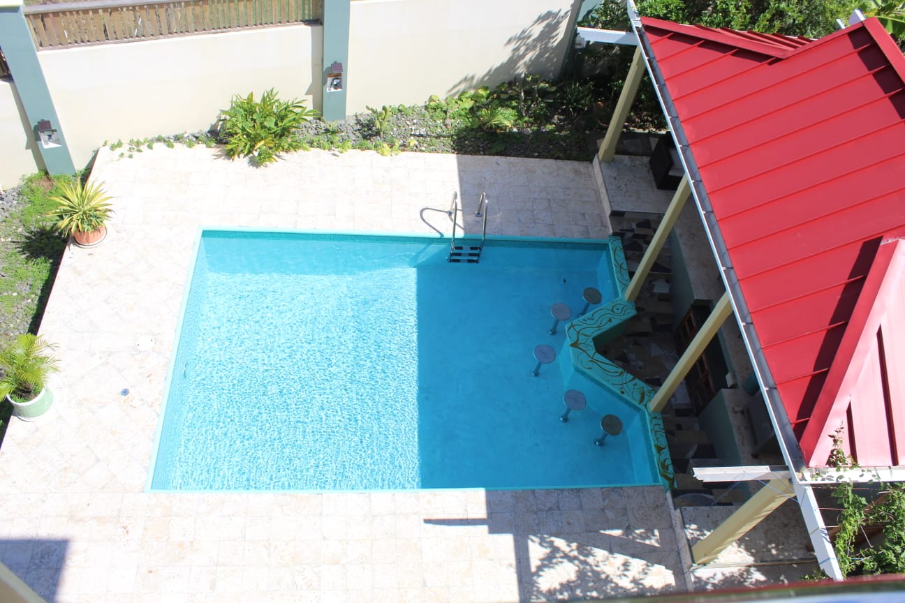 House and land for sale in St Lucia pool