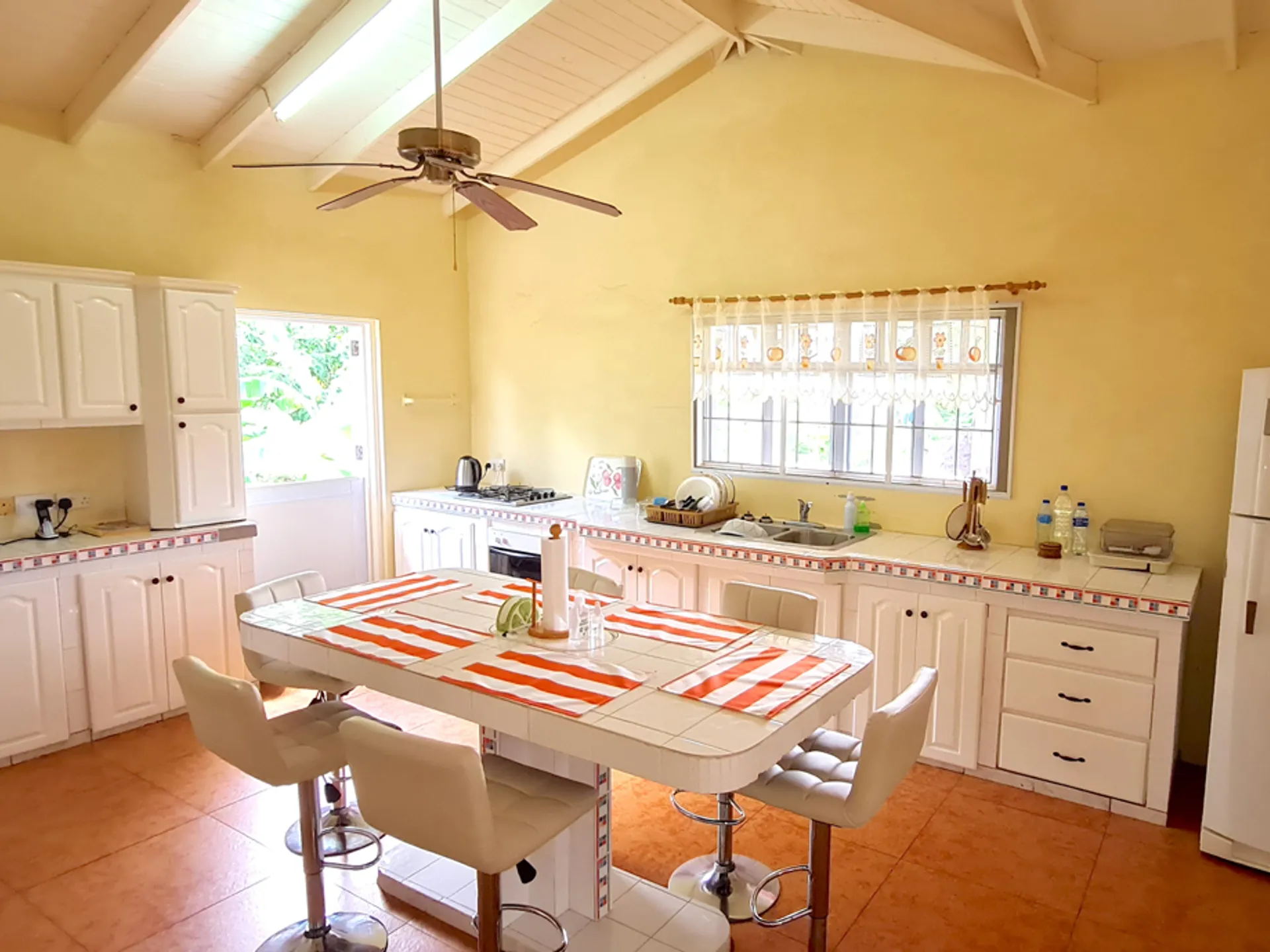 villa for sale in Gros Islet St Lucia- Sunset View Villa table
