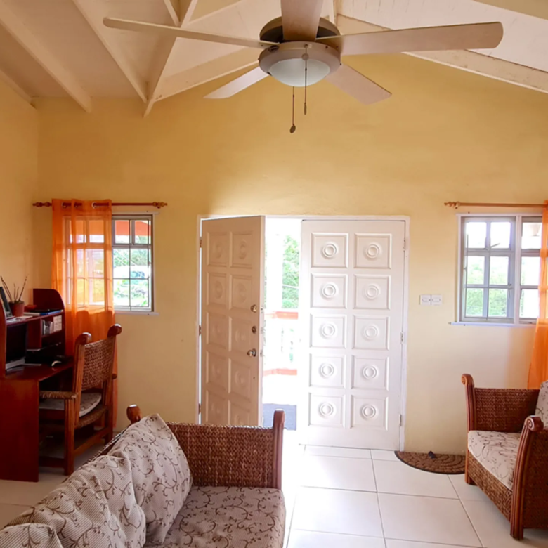 villa for sale in Gros Islet St Lucia- Sunset View Villa sitting