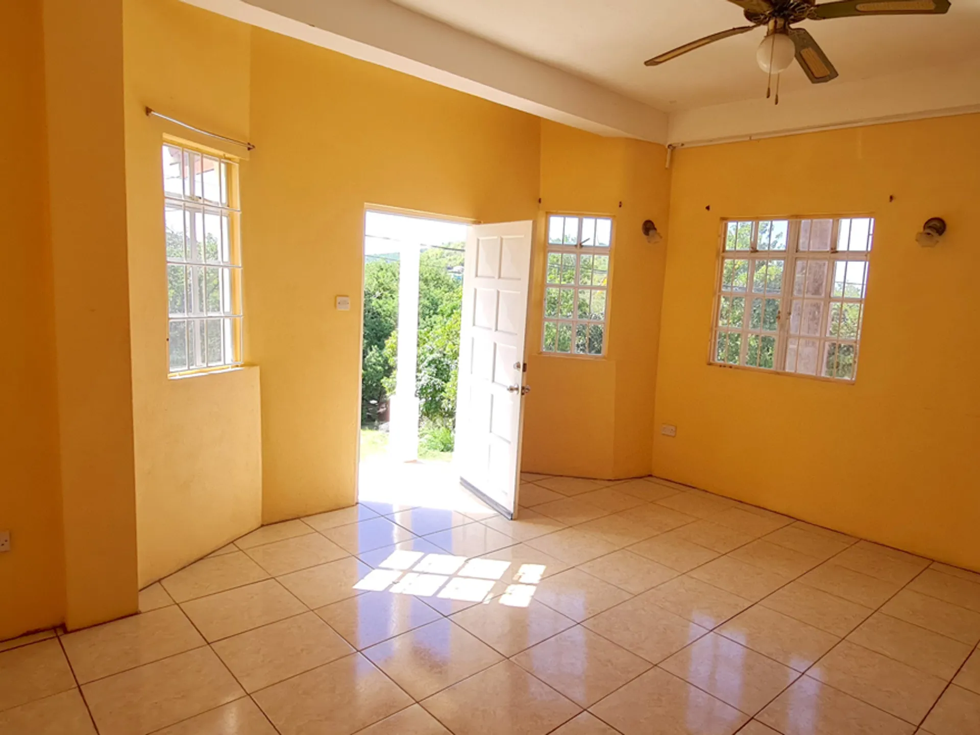 villa for sale in Gros Islet St Lucia- Sunset View Villa living room
