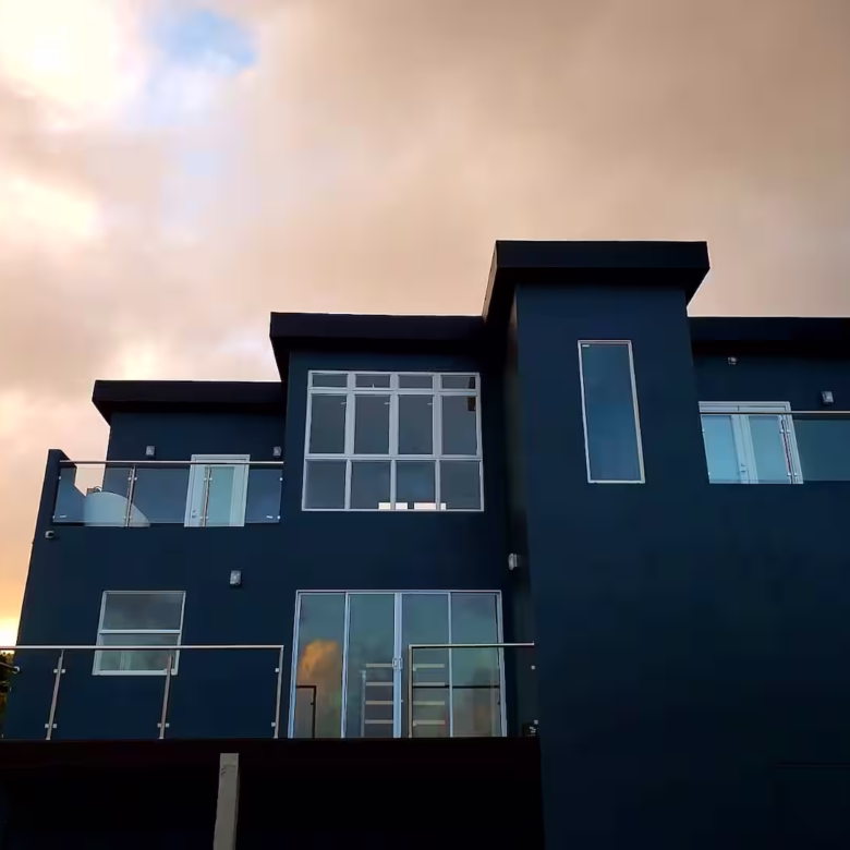 Vieux fort st lucia real estate villa for sale with glass windows