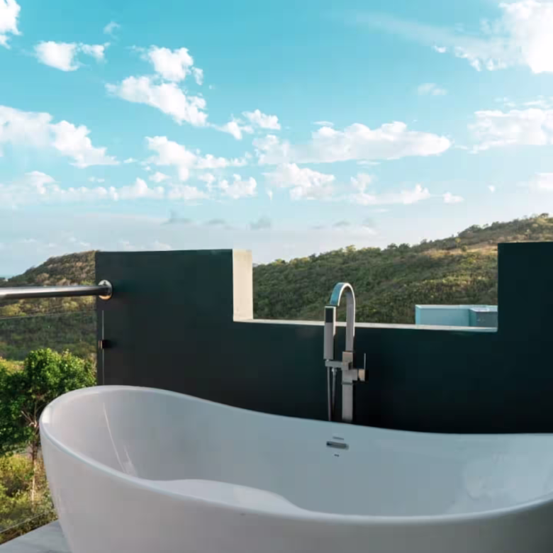 luxury Vieux fort st lucia real estate villa for sale tub view
