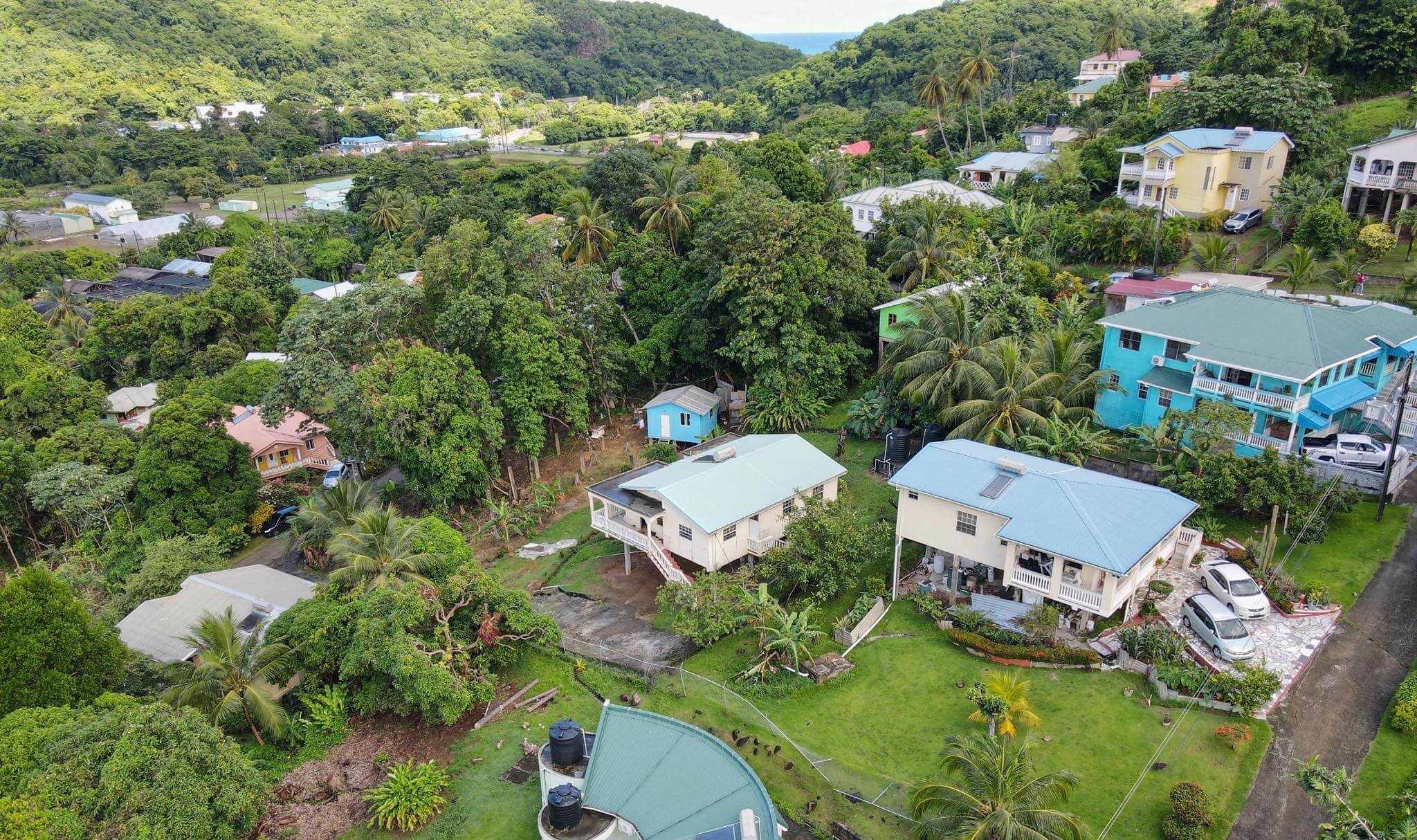3-Bedroom Home in Balata, Castries aerial view
