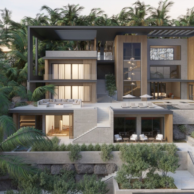 St. Lucia Seven Wonders Villas - Helipad & Yacht Access for salle