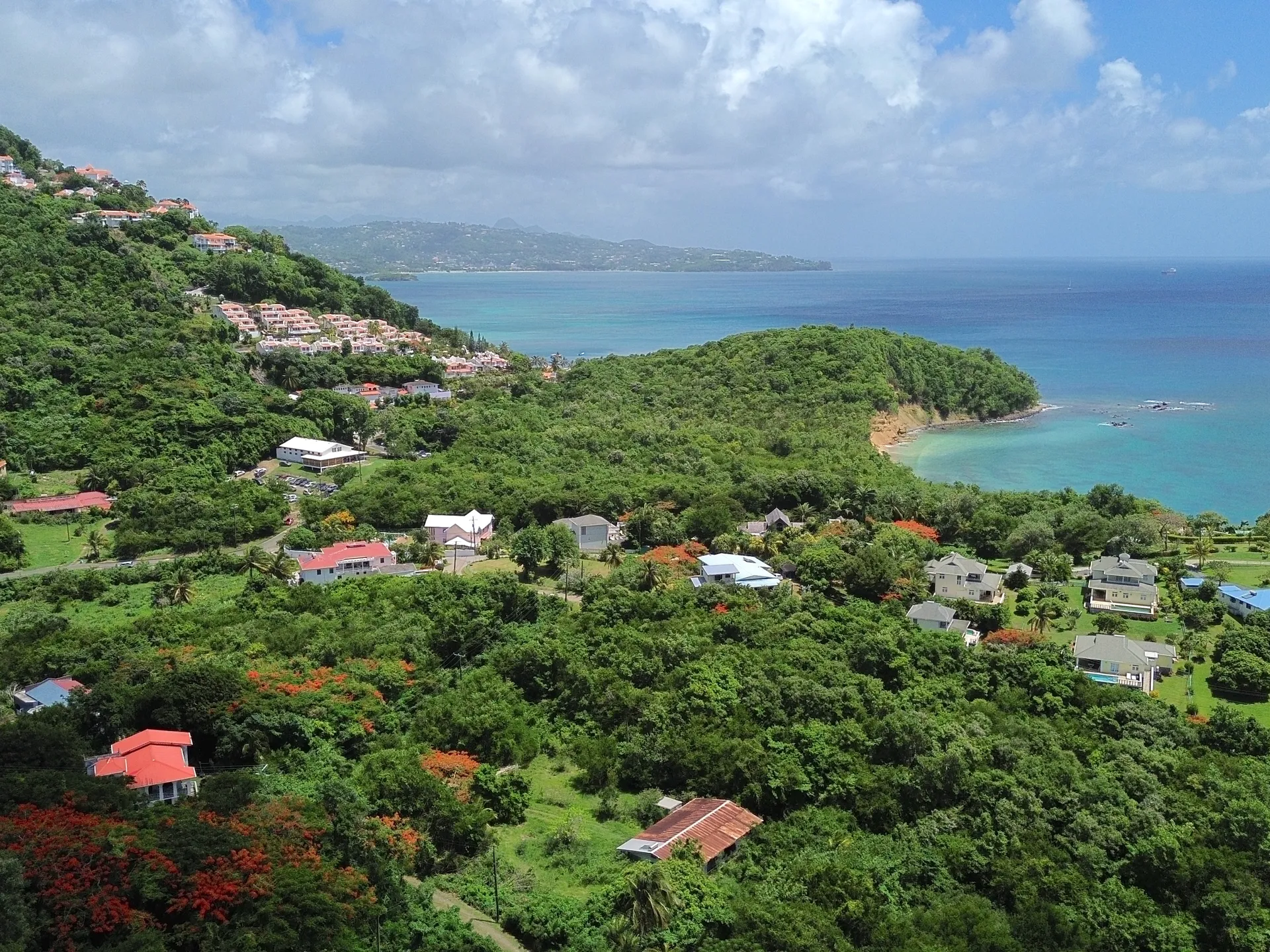 cest lavi villa16 St Lucia Real Estate - C’est La Vie Villa aerial view