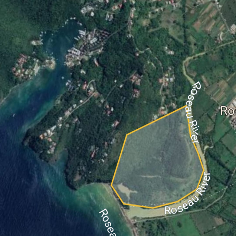 76 acres of prime Beach Land For Sale in St. Lucia with DCA touristic approval in principle.