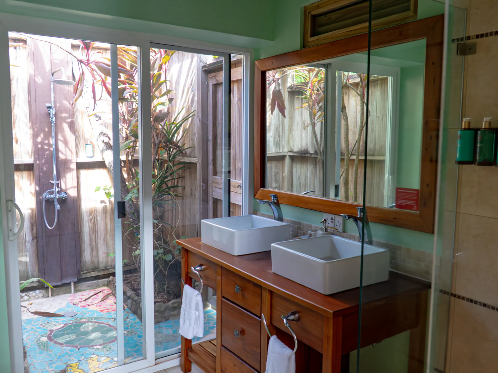 Saint Lucia Real Estate—Tet Rouge Resort | Realty St. Lucia front of villa bath