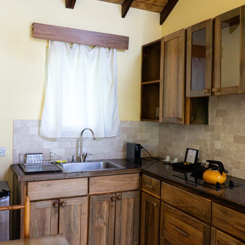Saint Lucia Real Estate—Tet Rouge Resort | Realty St. Lucia small kitchen