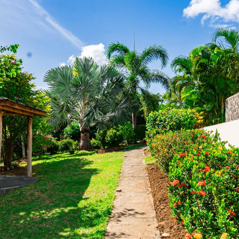 St. Lucia Real Estate—Tet Rouge Resort | Realty St. Lucia garden