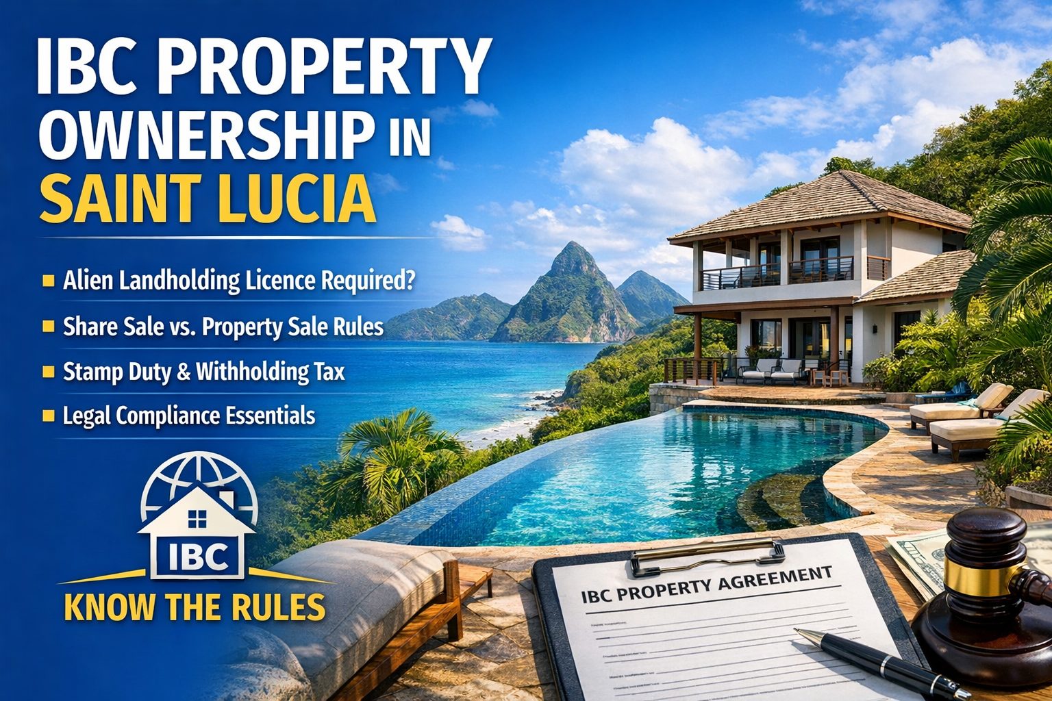 IBC Property Ownership in Saint Lucia real estate