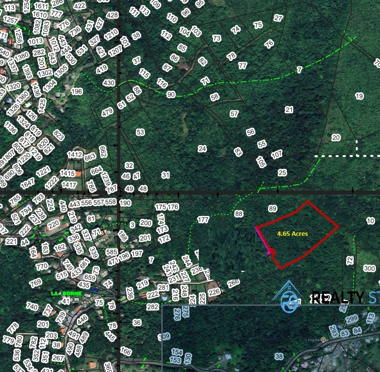 Land for sale laborne Monchy saint lucia