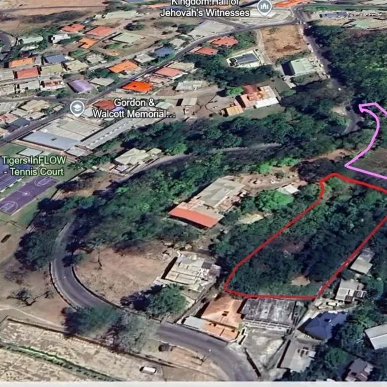 st lucia real estate - land for sale in castries st lucia - the calvary aerial view