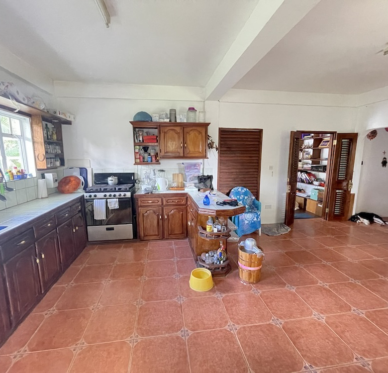 st lucia real estate house for sale in st lucia | kai papie upstairs kitchen