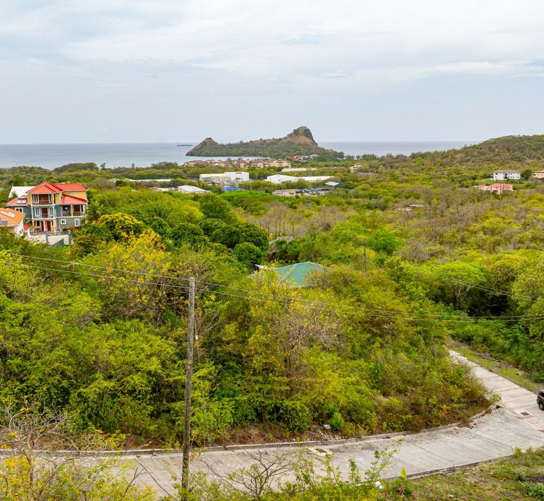 st lucia real estate Prime Residential Land for Sale in Bella Rosa concrete road