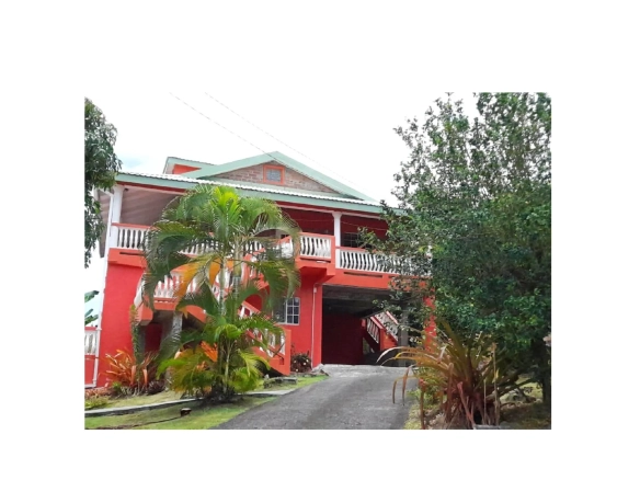 Anse La Raye Seaview Villa with Guest Apartment