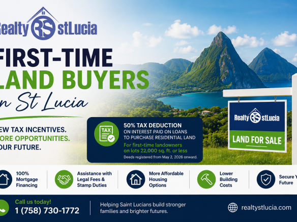 First-Time Land Buyers in Saint Lucia | New Tax Relief & Land for Sale