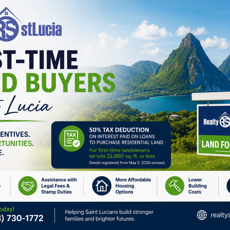 First-Time Land Buyers in Saint Lucia | New Tax Relief & Land for Sale