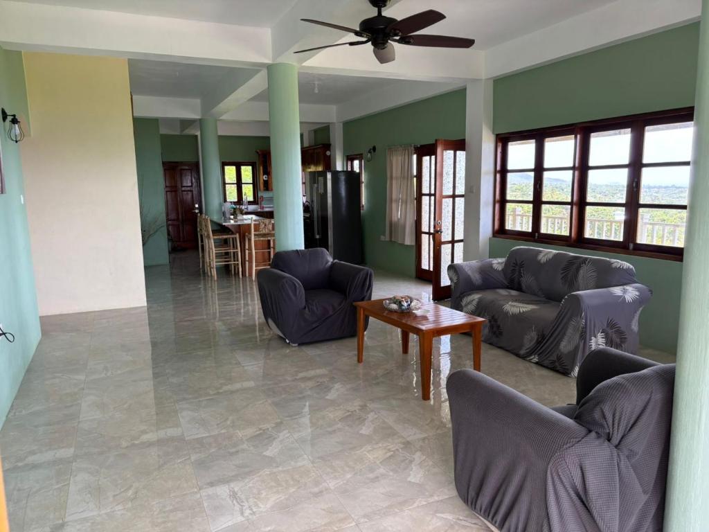Villa For Sale In Choiseul with Caribbean Sea and Piton Views