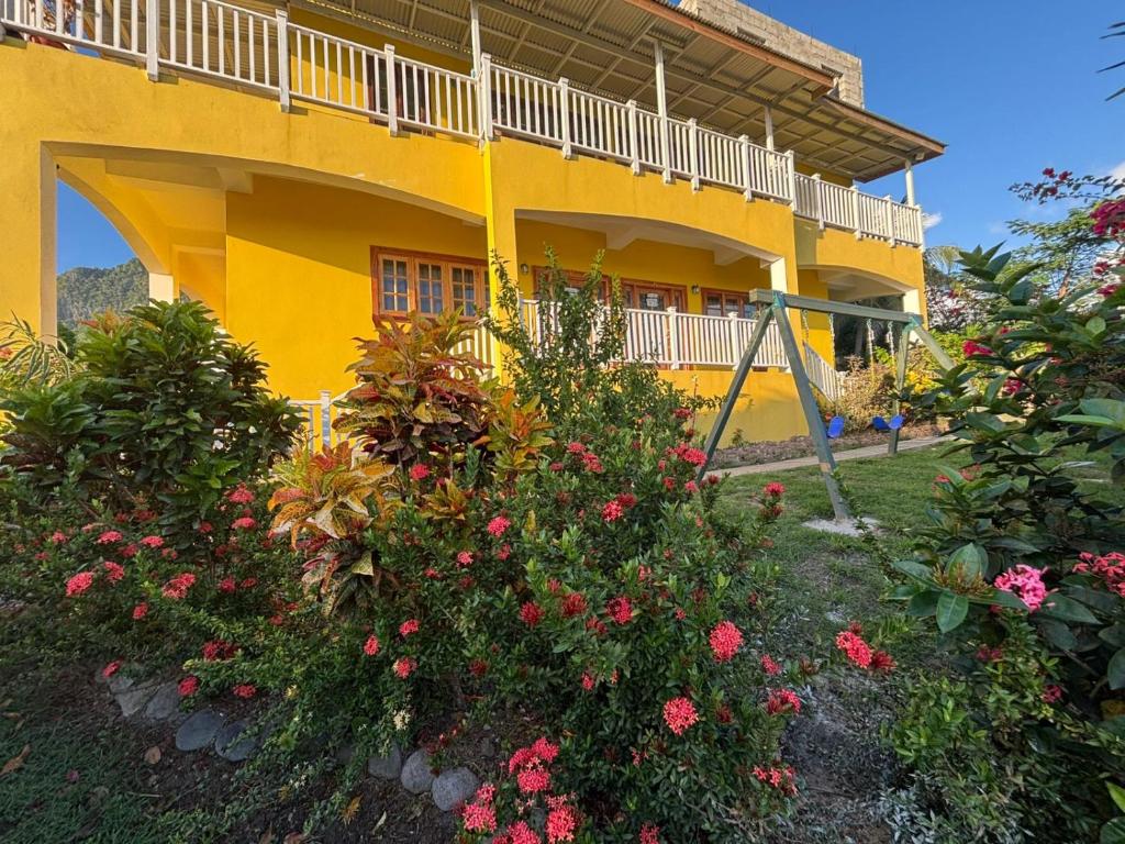 Villa For Sale In Choiseul with Caribbean Sea and Piton Views