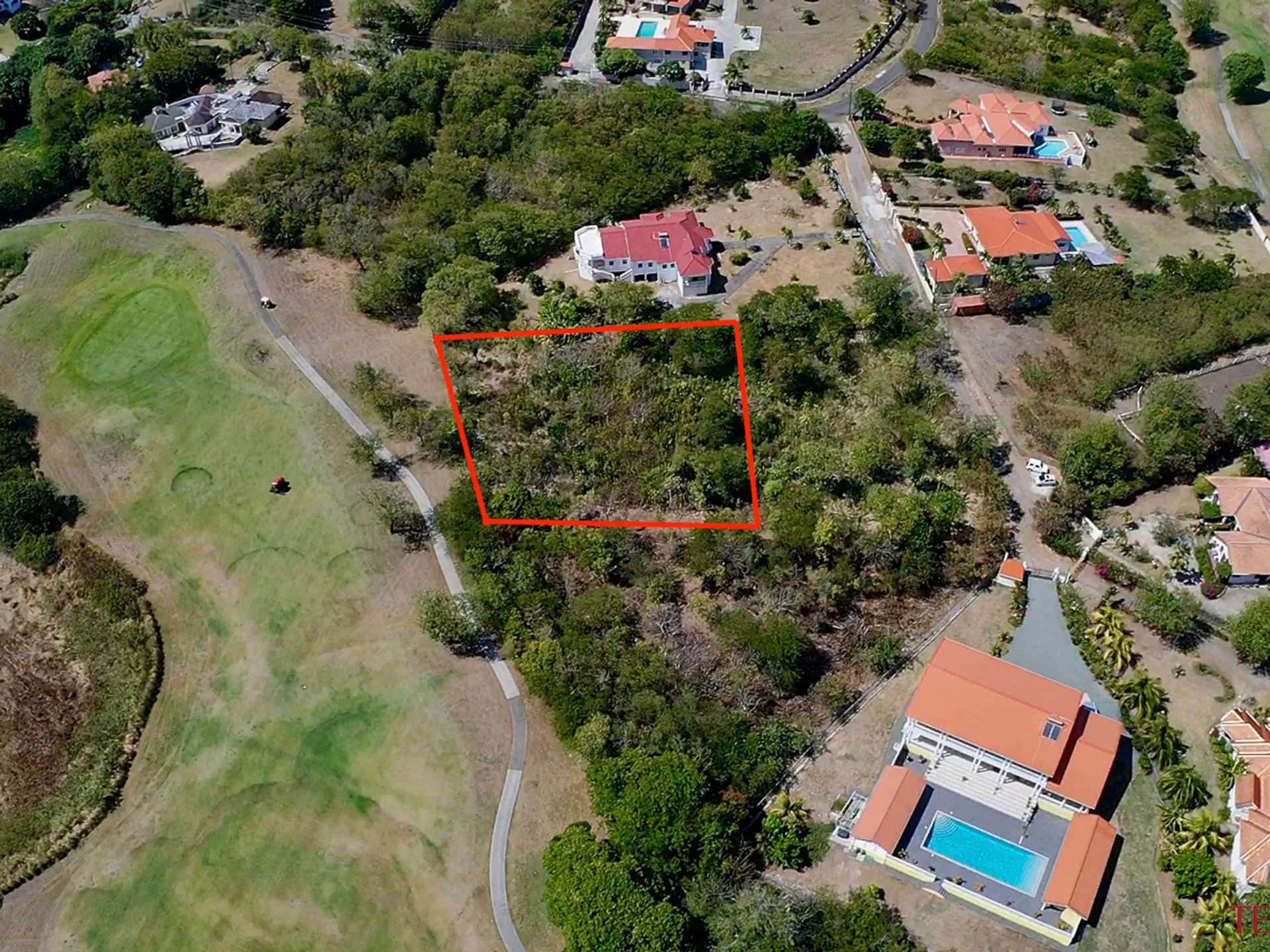 gollf lot2 Cap Estate Golf Course View Land for Sale in st Lucia| 20,065 Sq Ft