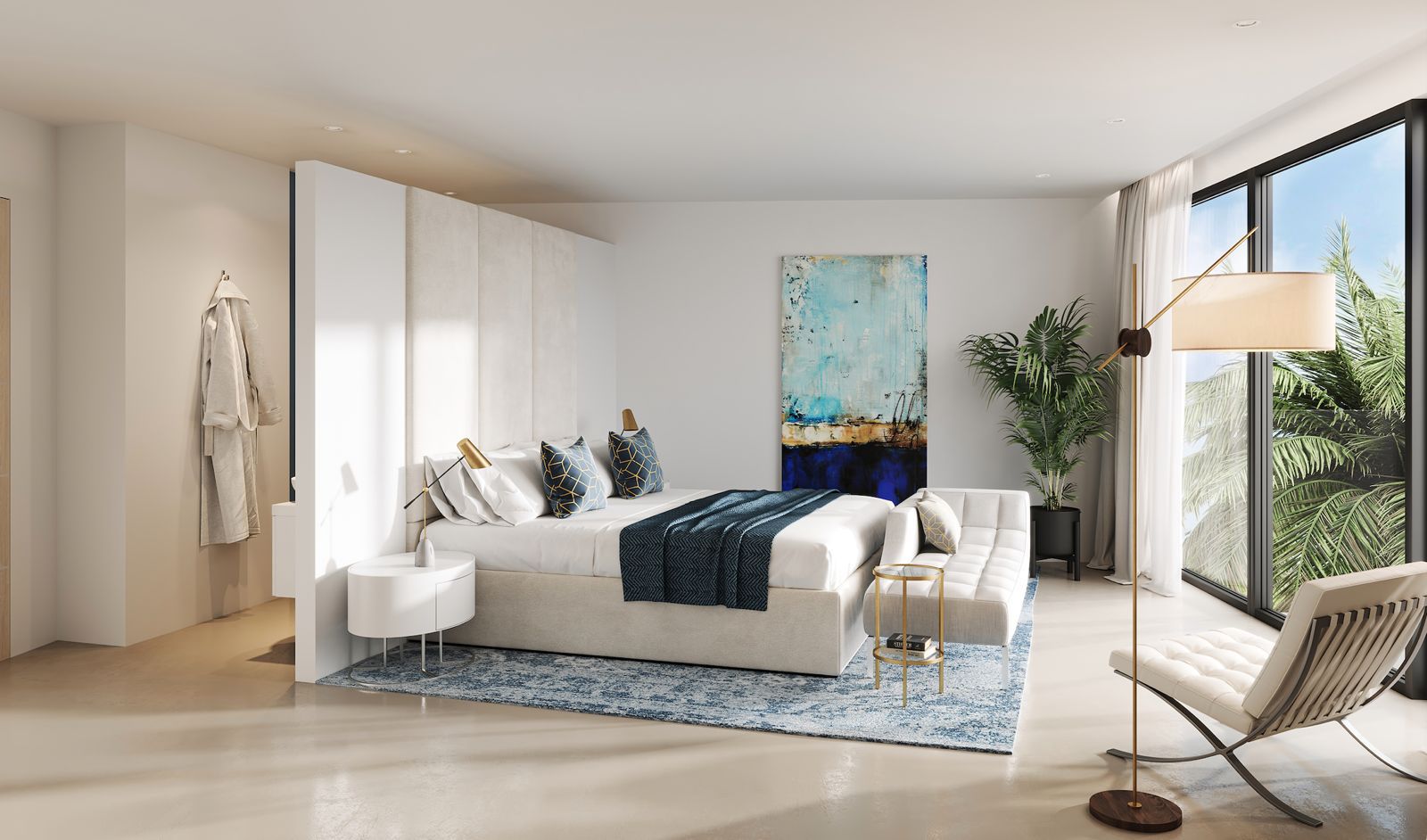 Artist's impression of a luxury bedroom