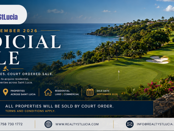 Saint Lucia Judicial Sales September 2026: Properties for Sale by Court Order